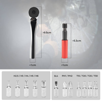 Bike Mini Ratchet Tool Set