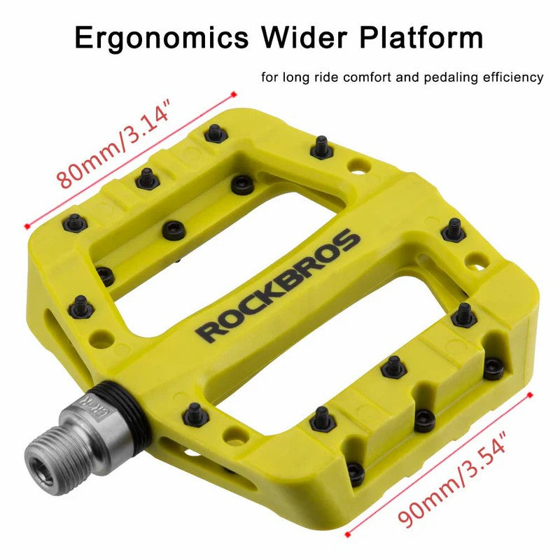 High-Speed Bearing Nylon Bike Pedals