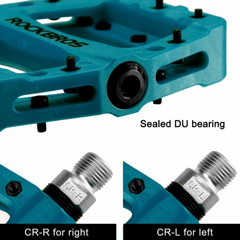 High-Speed Bearing Nylon Bike Pedals