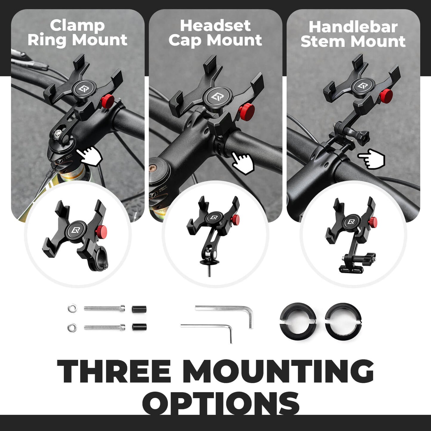 Aluminum Bike Phone Holder