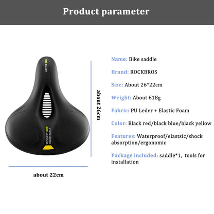ROCKBROS Bike Saddle Comfort Shock-absorbing Bike Seat
