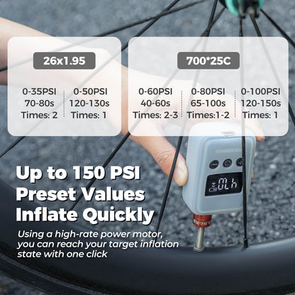 HW140 Mini Electric Bike Pump