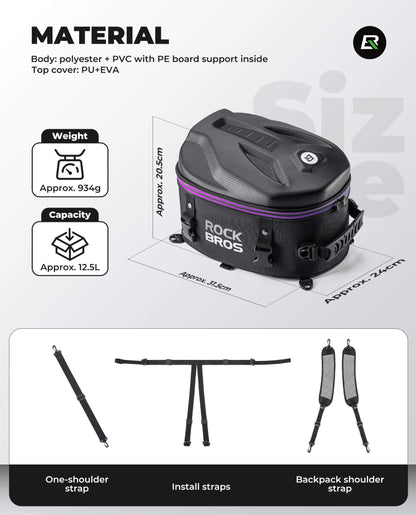 Motorcycle Hard Shell Tail Bag