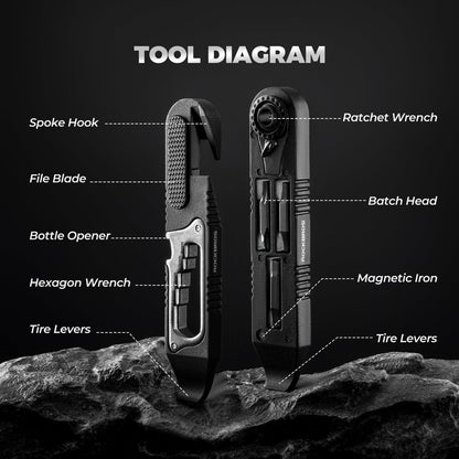 Ratchet Bike Tire Lever Set