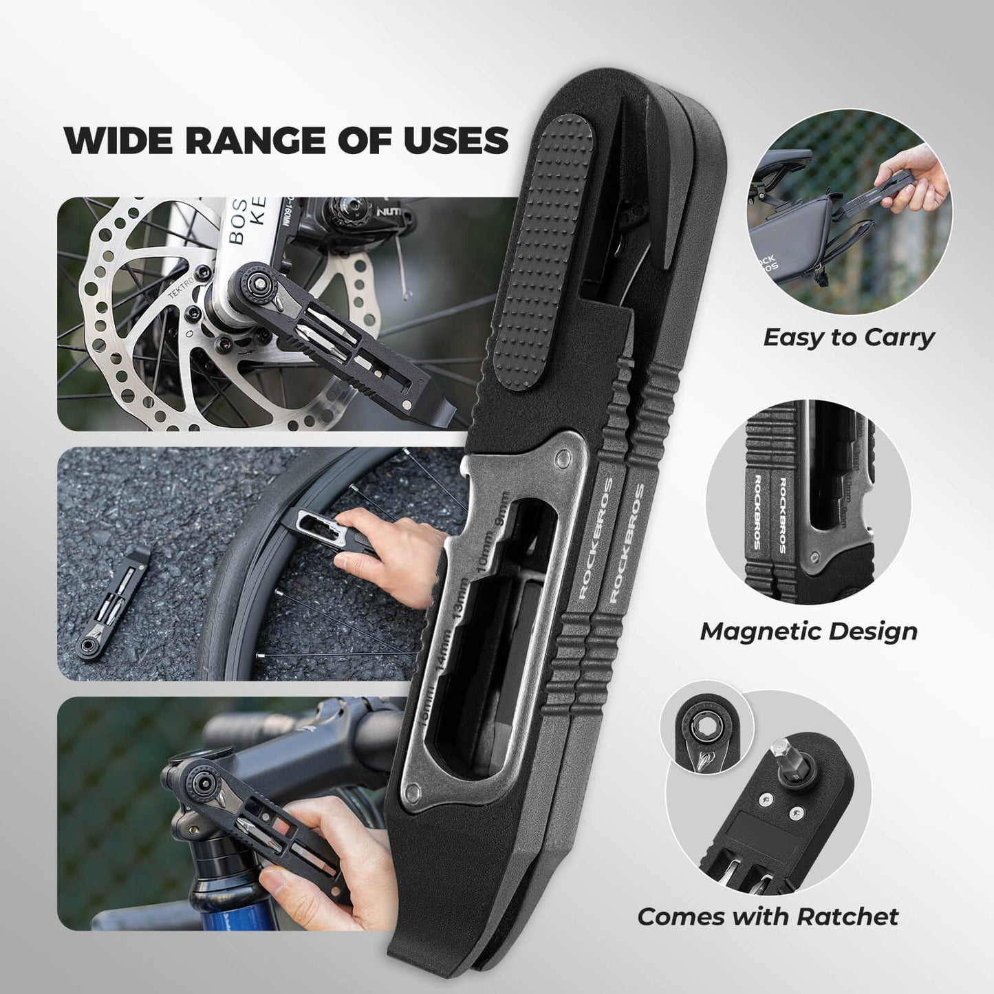 Ratchet Bike Tire Lever Set