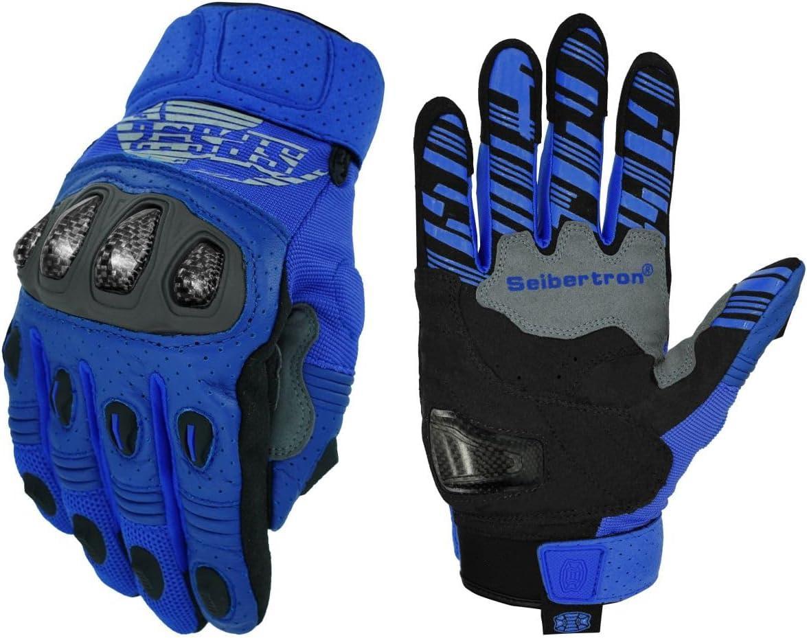 Seibertron™ SPS-2 Carbon Fiber Touchscreen Motorcycle Gloves